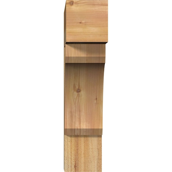 Legacy Block Rough Sawn Bracket, Western Red Cedar, 6W X 22D X 26H